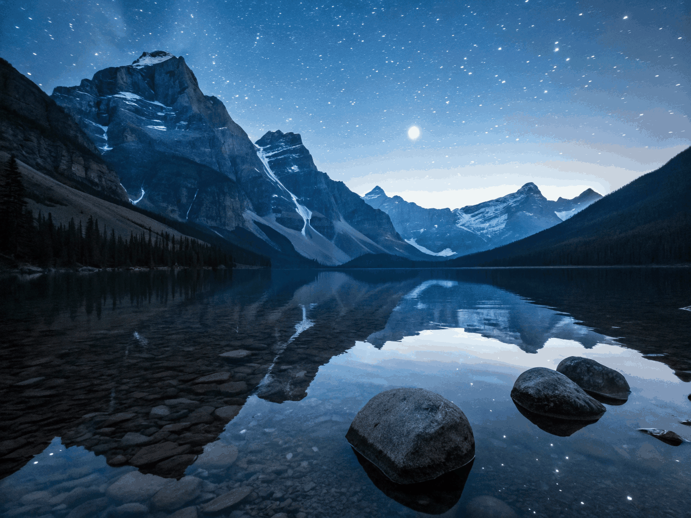 Звездное небо над Кучерлинским озером